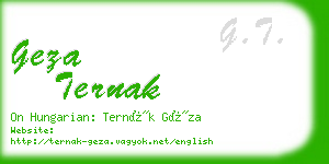 geza ternak business card